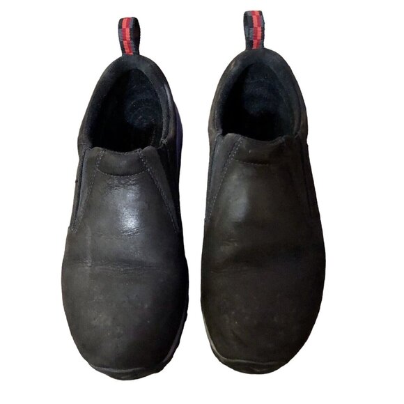 Merrell Jungle Moc Black Suede Slip-On Shoes Mens 8 Comfort Casual - Picture 2 of 14